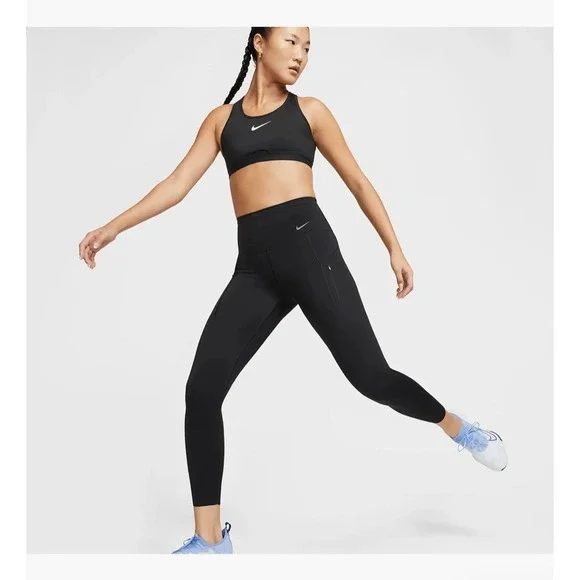 Nike Go Firm Support High Waist 7/8 Tights w/ Pockets Womens XS Black DQ5636 010 - Picture 6 of 6